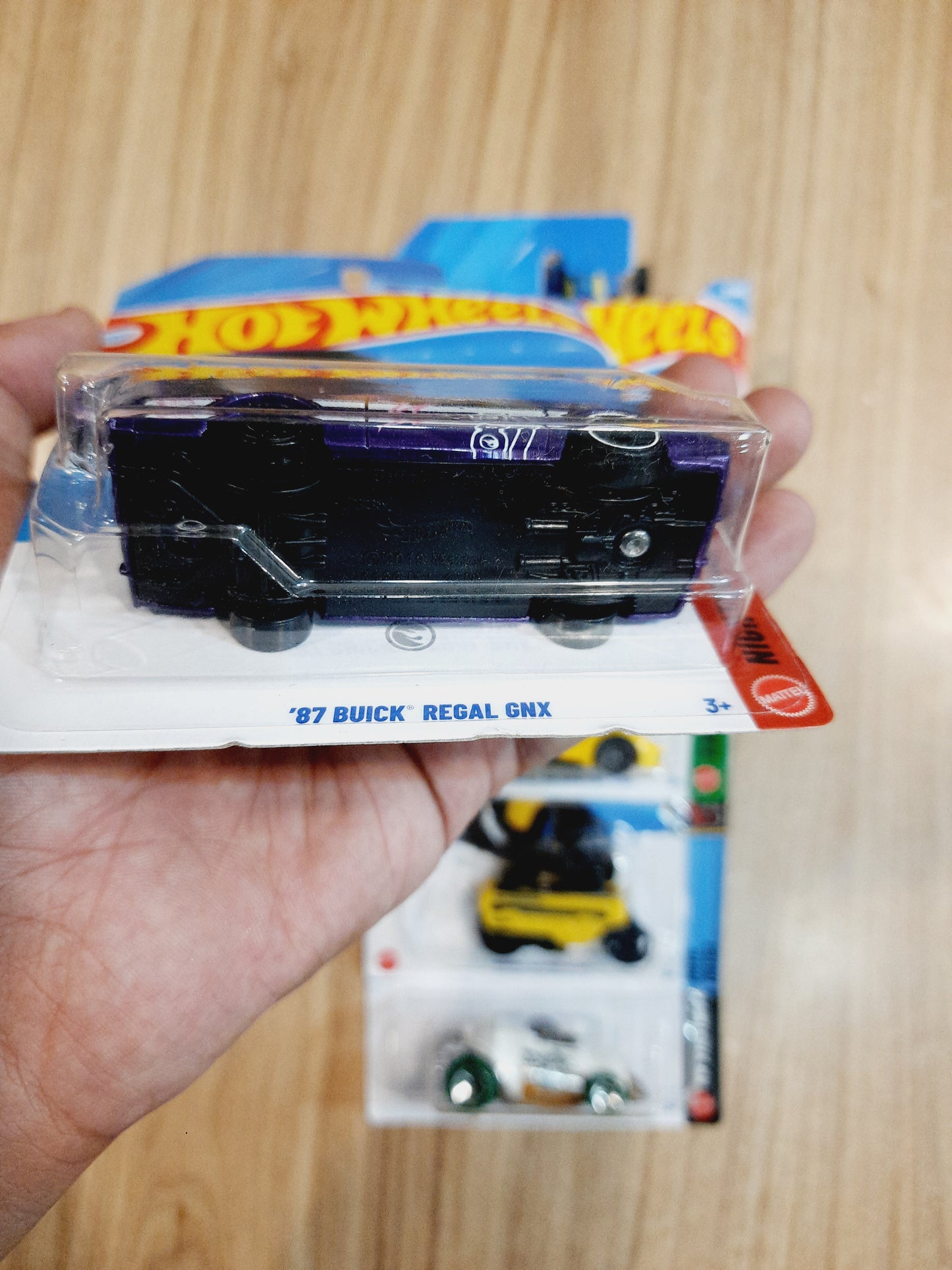 Hot Wheels Treasure Hunt 87 Buick Regal GNX, Gordon Murray Automotive T.33, Honda Motocompo & Instant Boost (pack of 4)