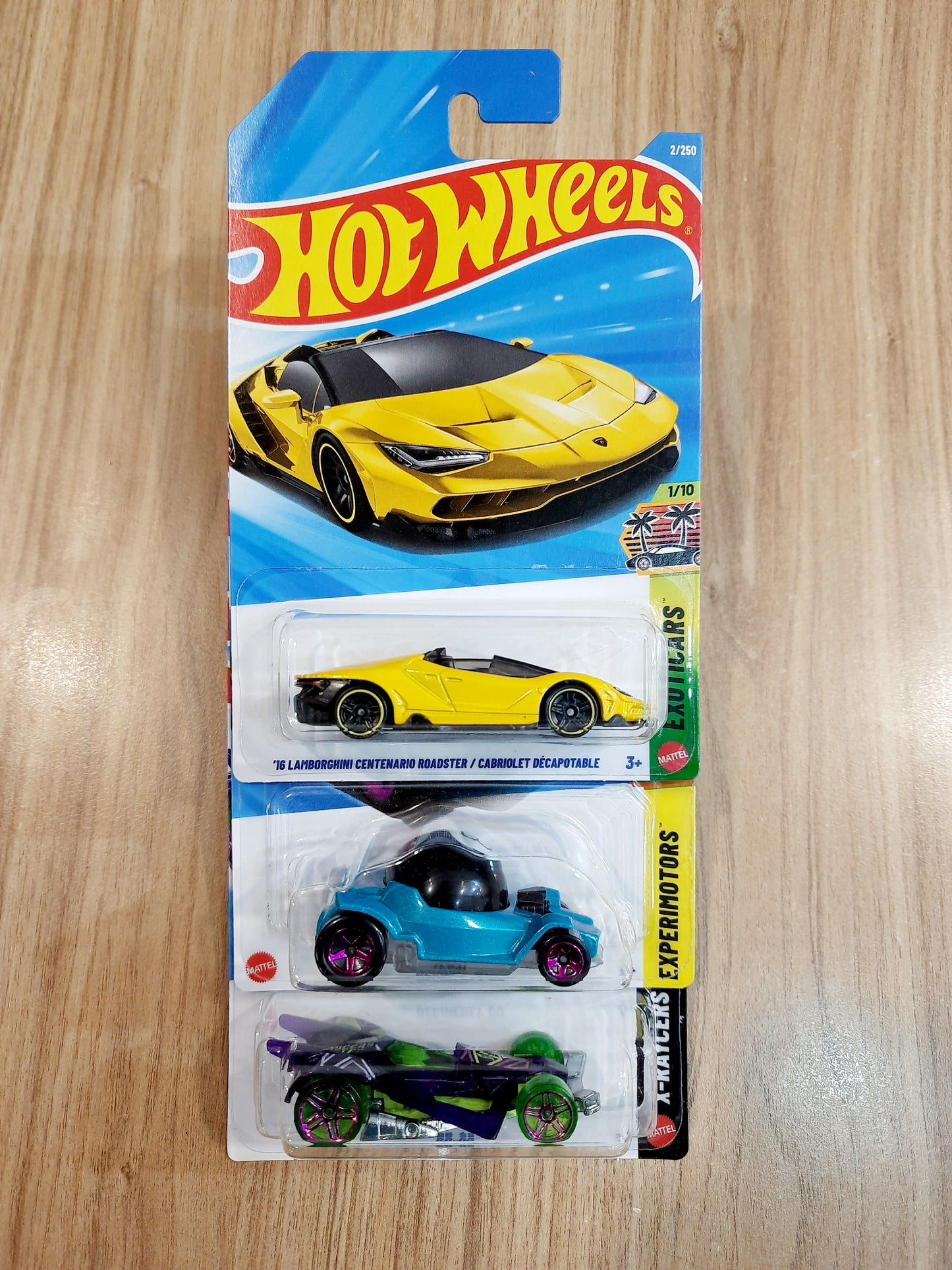 Hot Wheels 16 Lamborghini Centenario Roadster, Decidedly Go & RD-06 (combo pack of 3)