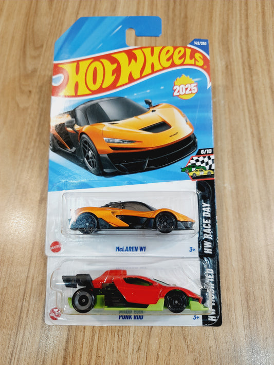 (Imported) Hot Wheels McLaren W1 & Punk Rod (combo pack of 2)