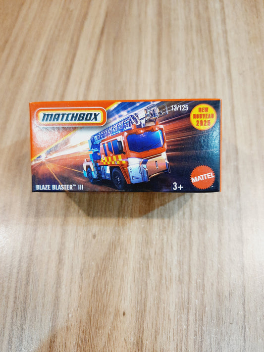 Matchbox Blaze Bluster III Diecast Scale Model JBV13