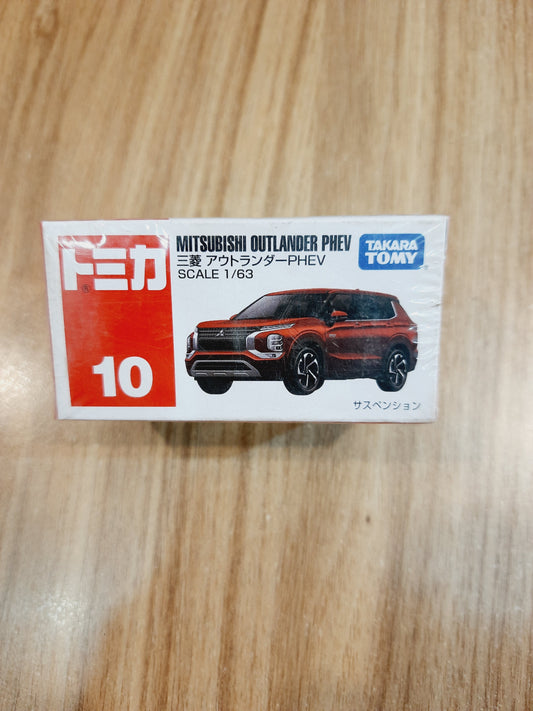 Tomica 10 Mitsubishi Outlander Phev - TAKARA TOMY - 1:63 Diecast Scale Model Car