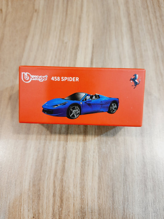 Bburago 458 Spider 1:64 Licensed Diecast Scale Model Car