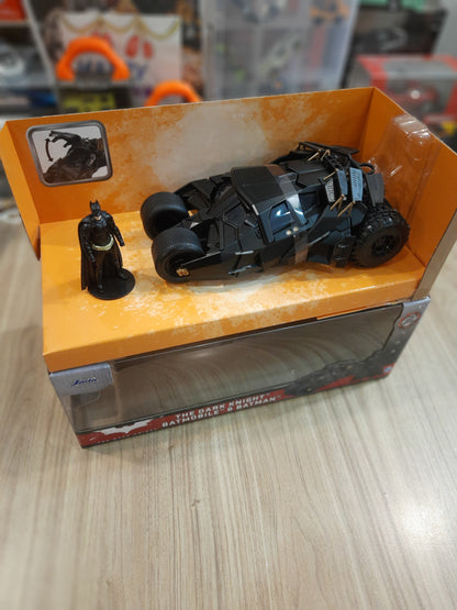 Jada The Dark Knight Batmobile & Batman 1:24 Diecast Scale Model Car