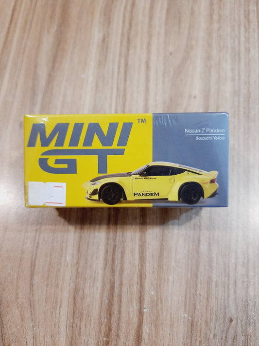 Nissan Z Pandem Ikazuchi Yellow | Mini GT Diecast Scale Model Car