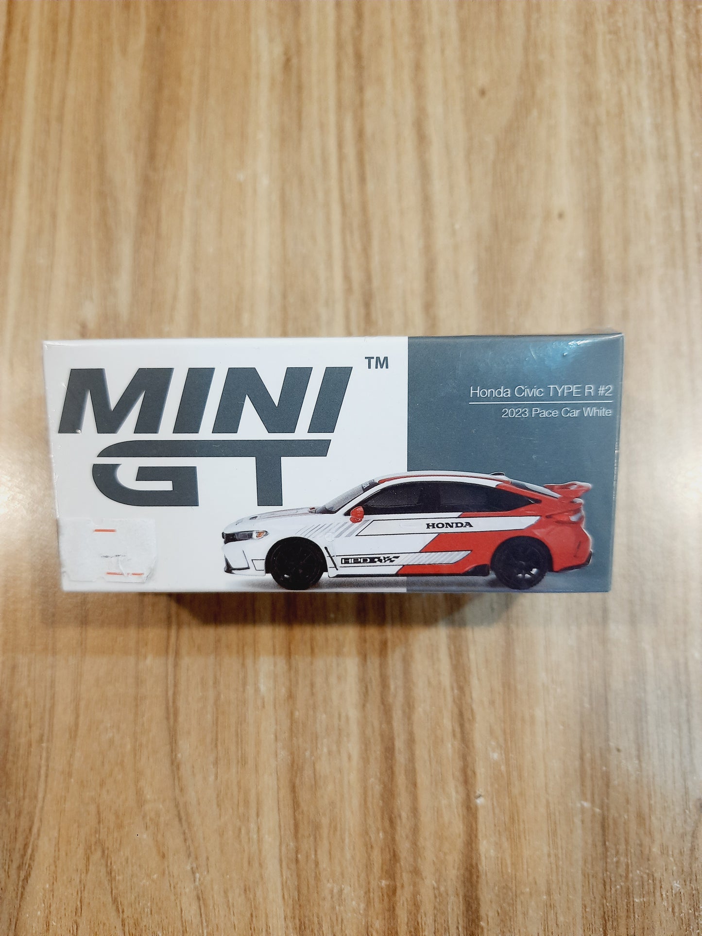 Honda Civic Type R #2 2023 Pace Car White | Mini GT Diecast Scale Model Car