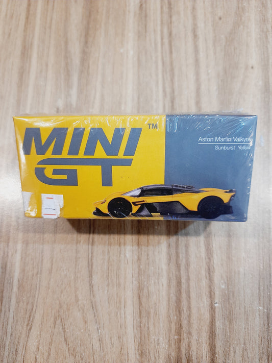 Aston Martin Valkyrie Sunburst Yellow | Mini GT Diecast Scale Model Car
