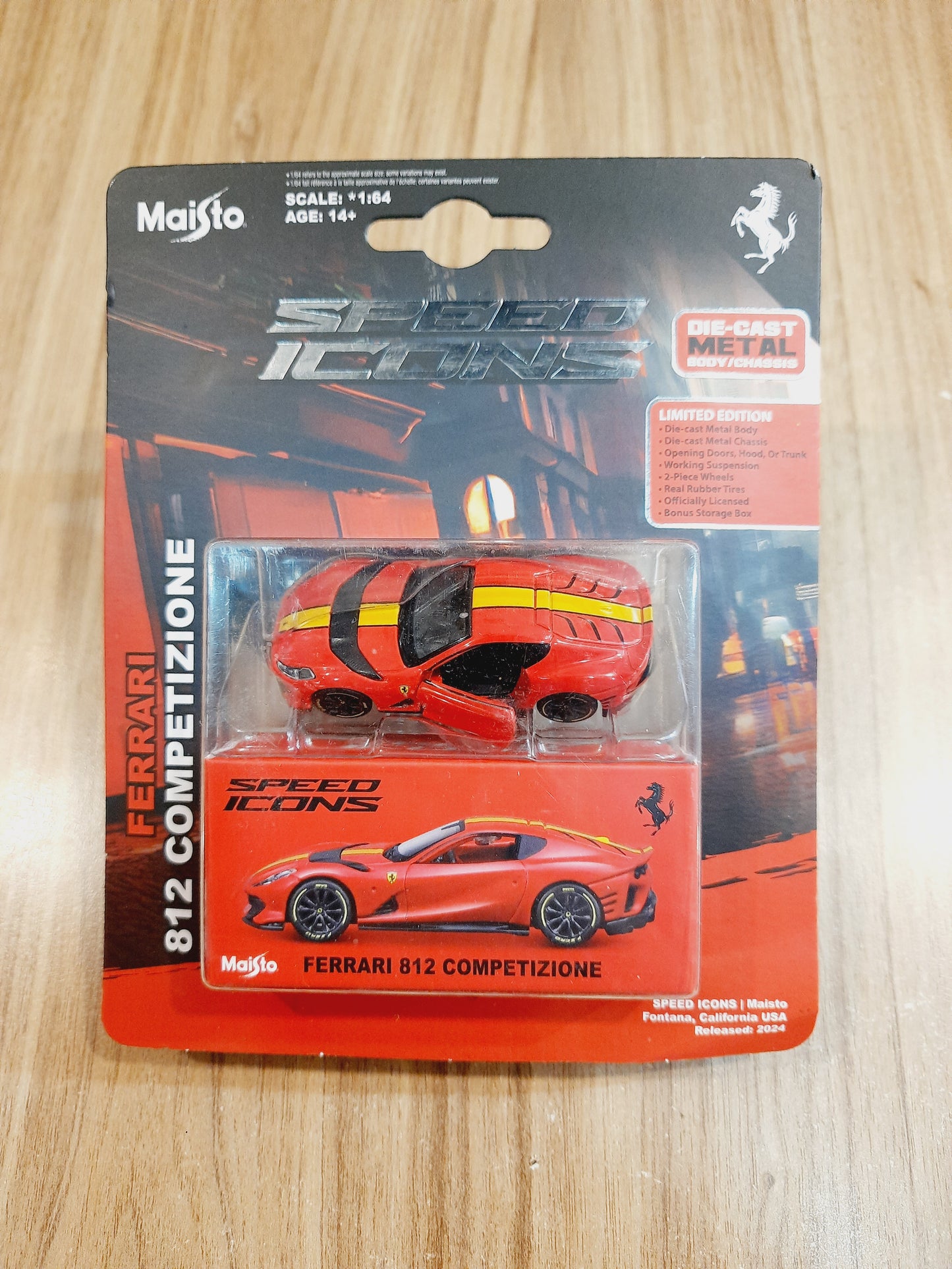 Maisto Speed Icons Ferrari 812 Competizione 1:64 Licensed Diecast Scale Model Car