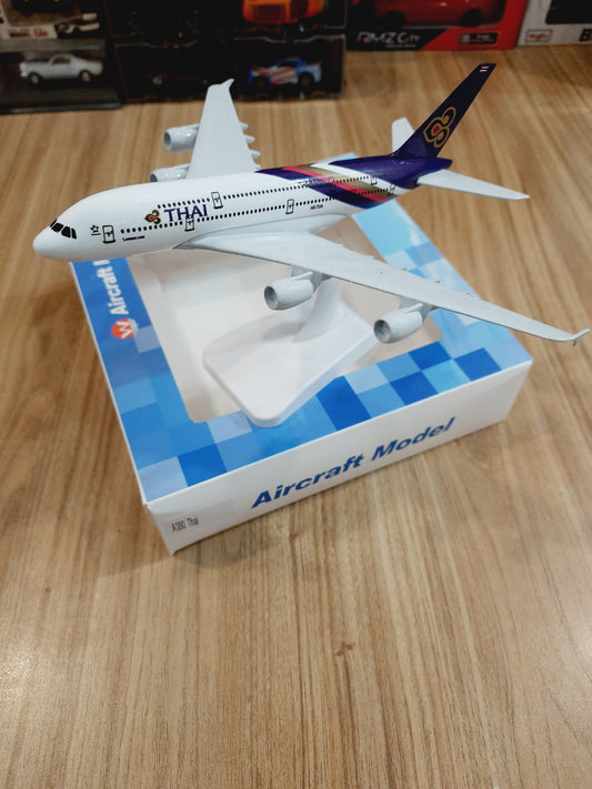 A380 Thai Diecast Scale Model Airplane (18 cm)