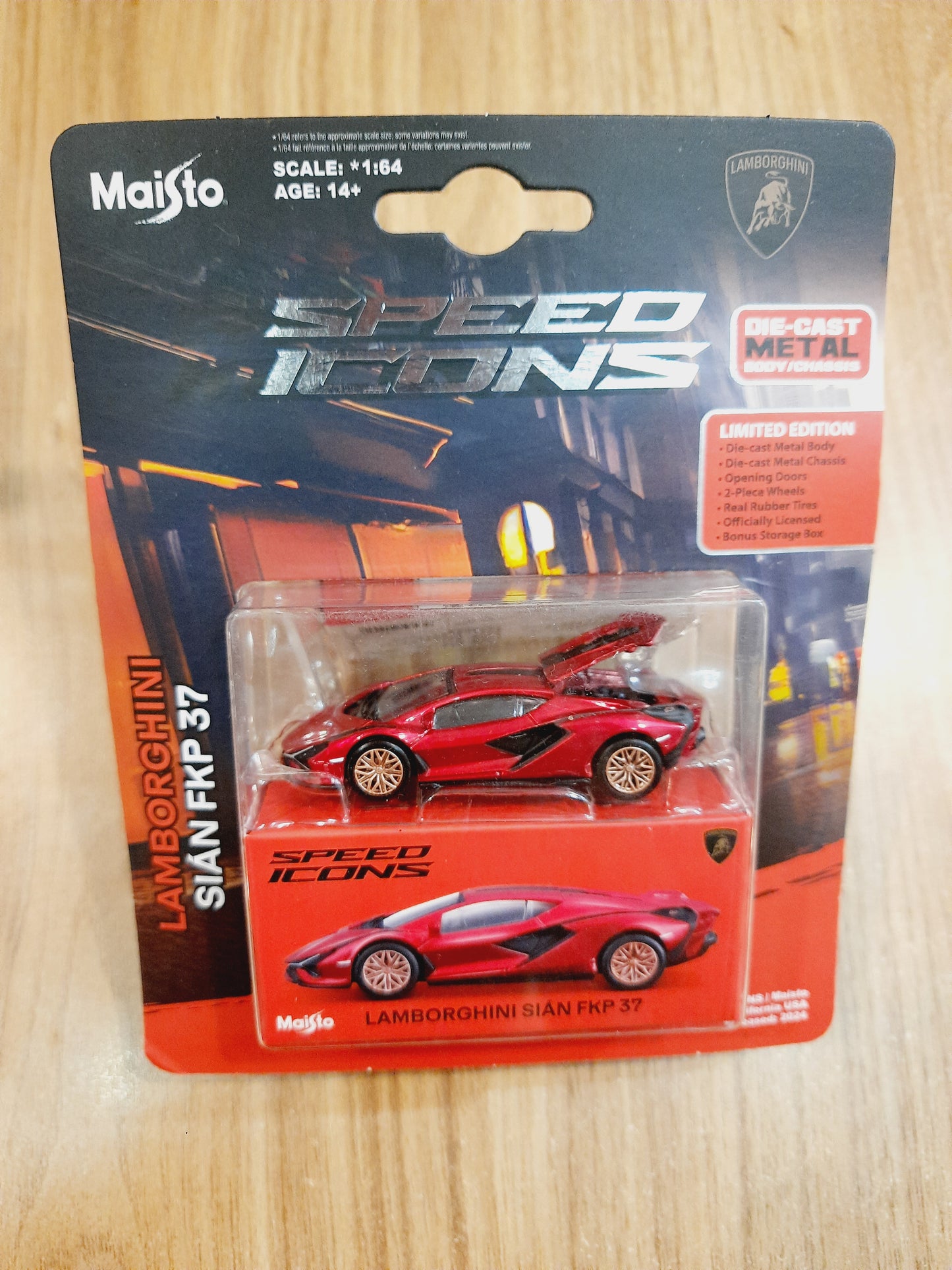 Maisto Speed Icons Lamborghini Sian FKP 37 1:64 Licensed Diecast Scale Model Car