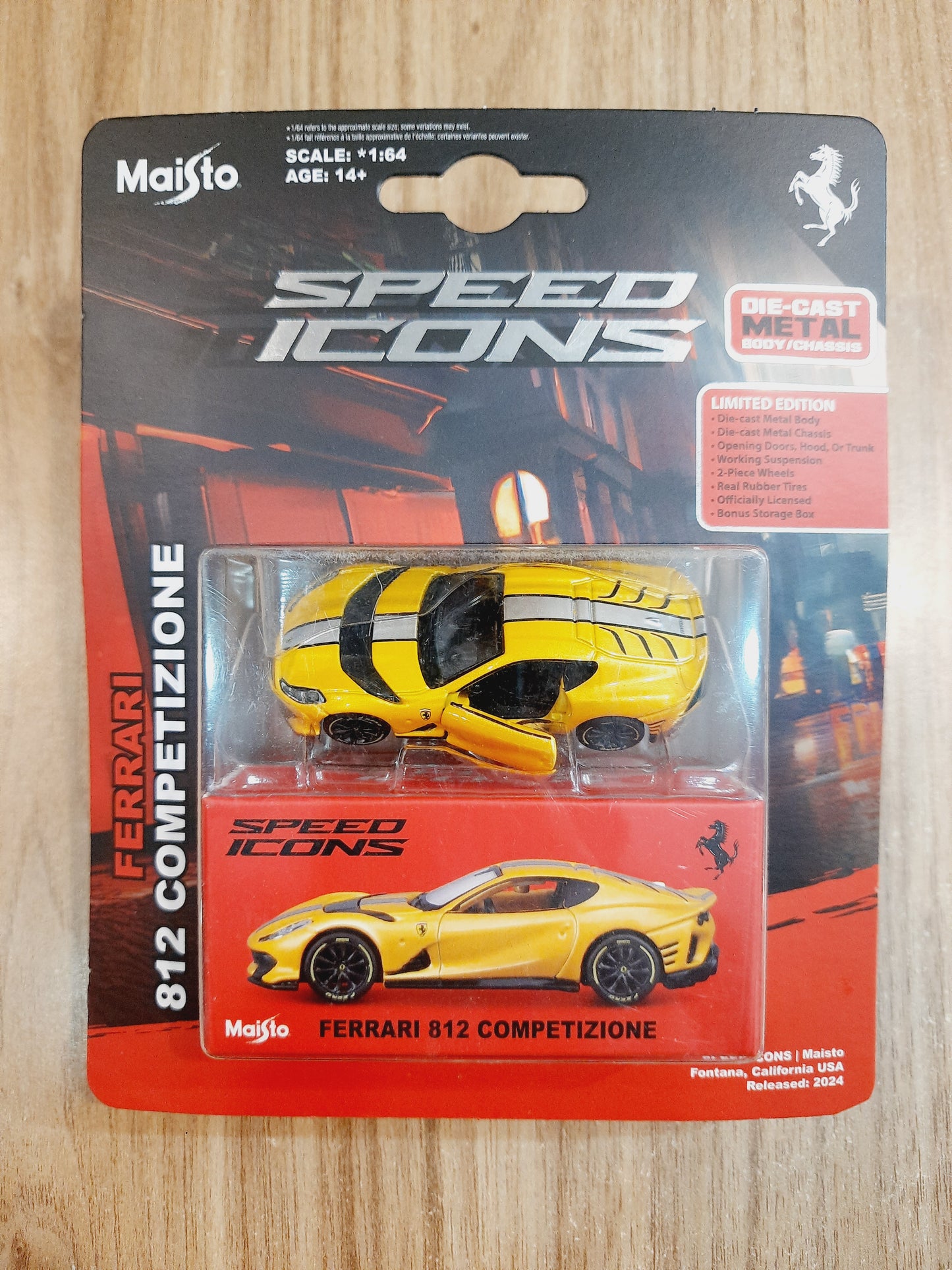 Maisto Speed Icons Ferrari 812 Competizione 1:64 Licensed Diecast Scale Model Car