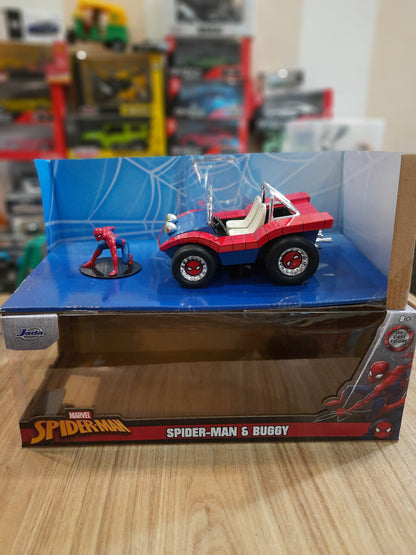 (Outer Box Damaged) Jada Spider Man & Buggy 1:24 Diecast Scale Model Car