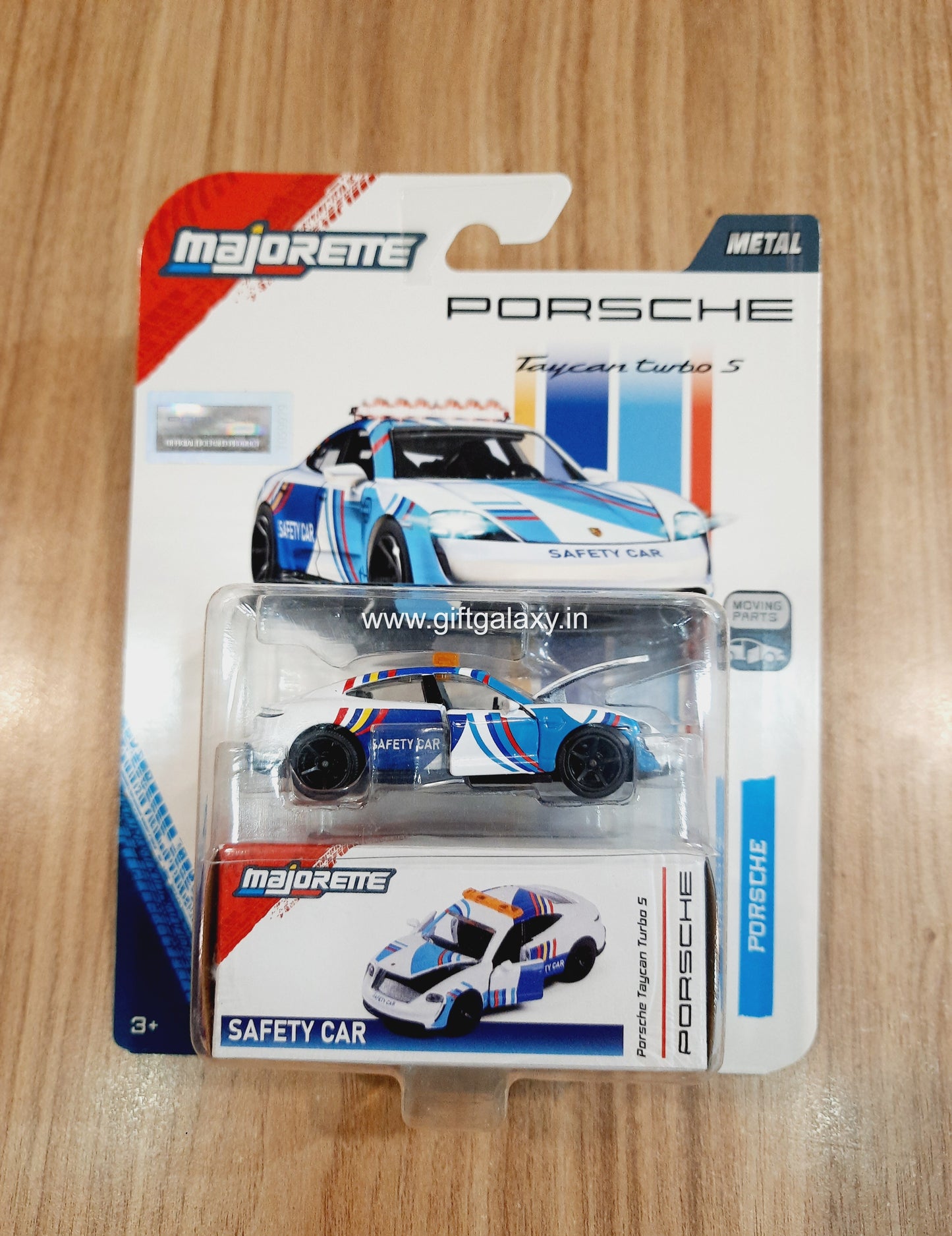 Majorette Porsche Deluxe Cars - Porsche Taycan Turbo S - Safety Car - BK101125