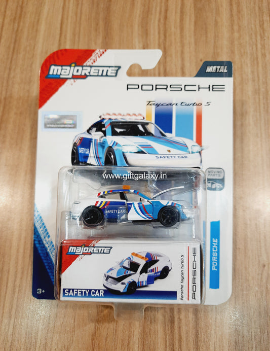 Majorette Porsche Deluxe Cars - Porsche Taycan Turbo S - Safety Car - BK101125