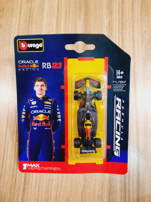 Bburago Oracle Red Bull Racing RB 21 Max Verstappen Licensed Diecast Scale Model Car 1:64