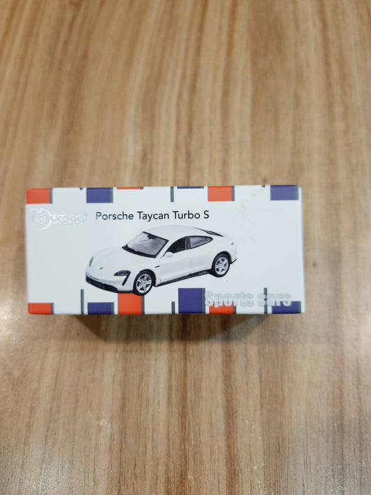 Bburago Porsche Taycan Turbo S 1:64 Licensed Diecast Scale Model Car