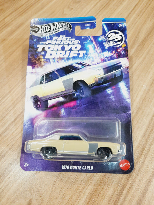 (Creased Card) Hot Wheels Silver Series 1970 Monte Carlo | The Fast & The Furious Tokyo Drift HNR88
