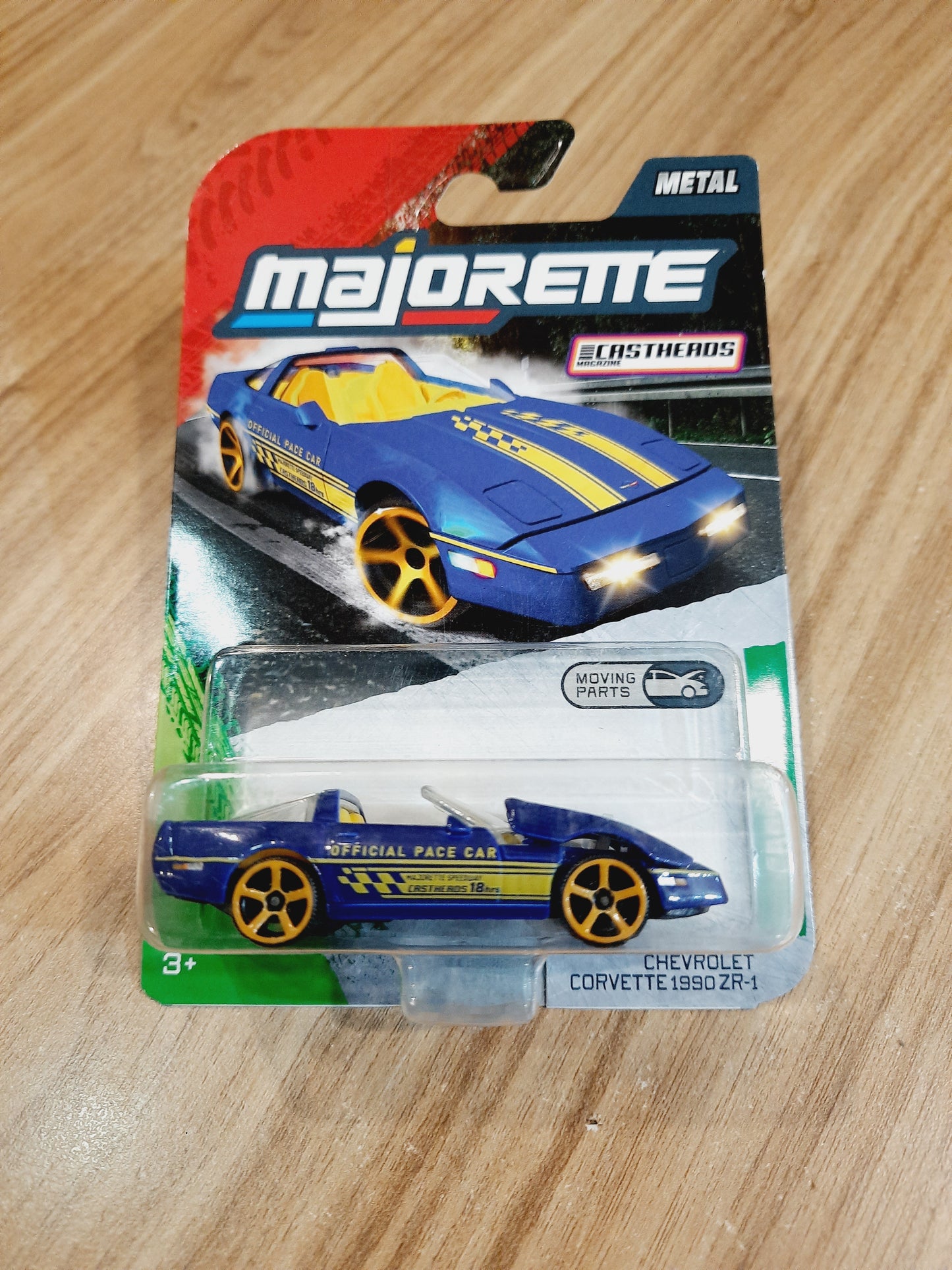 Majorette Castheads Premium Cars Chevrolet Corvette 1990 ZR-1 Diecast Scale Model BK241125