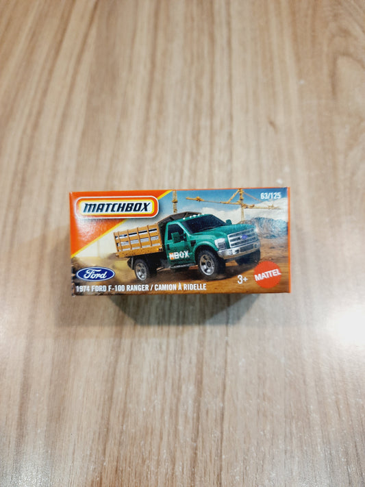 Matchbox 1974 Ford F 100 Ranger/ Camion A Ridelle Diecast Scale Model - JHR32