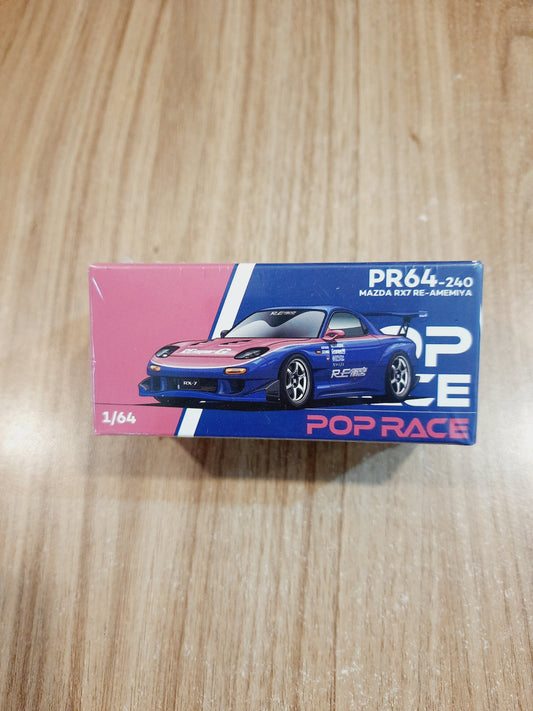 Pop Race Mazda RX7 RE Amemiya Diecast Scale Model PR64 240
