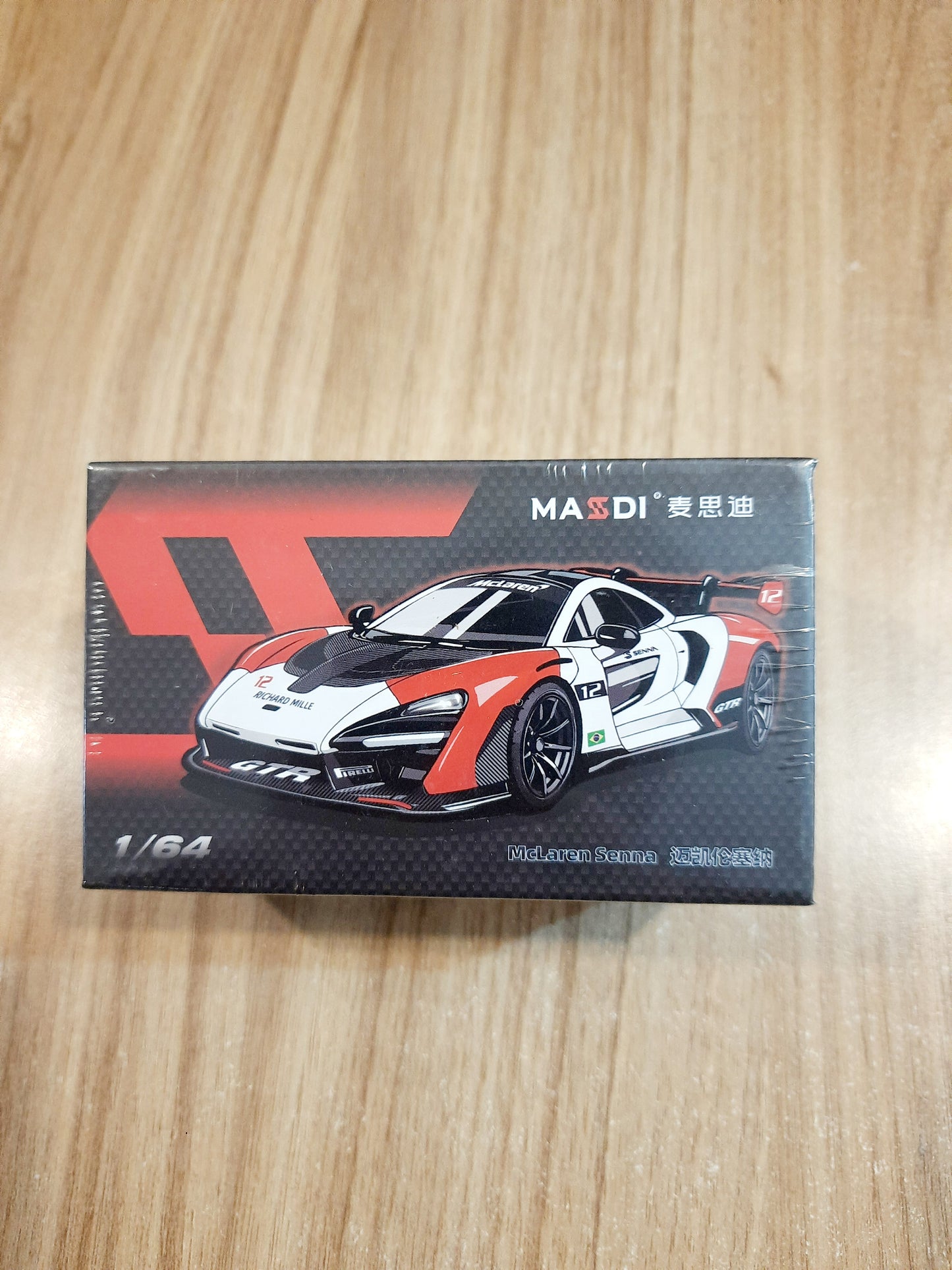 Massdi McLaren Senna 1:64 Diecast Scale Model Car