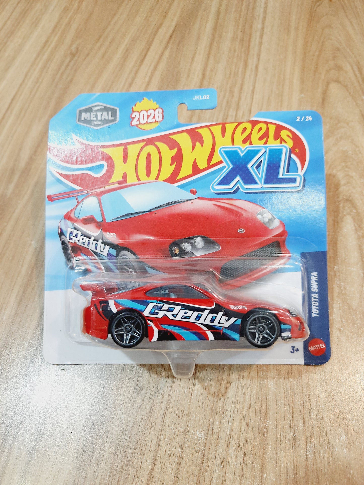 Imported Hot Wheels XL 2026 JKL02 Diecast Scale Model