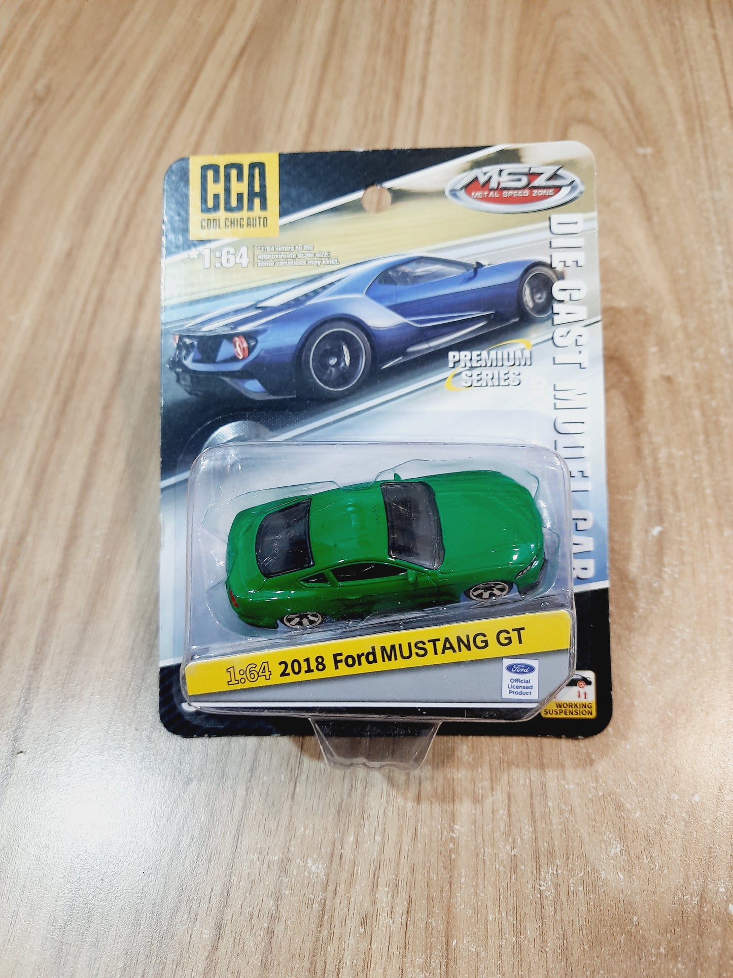 CCA 2018 Ford Mustang GT 1:64 Diecast Scale Model Car | American Muscle Collectible Miniature