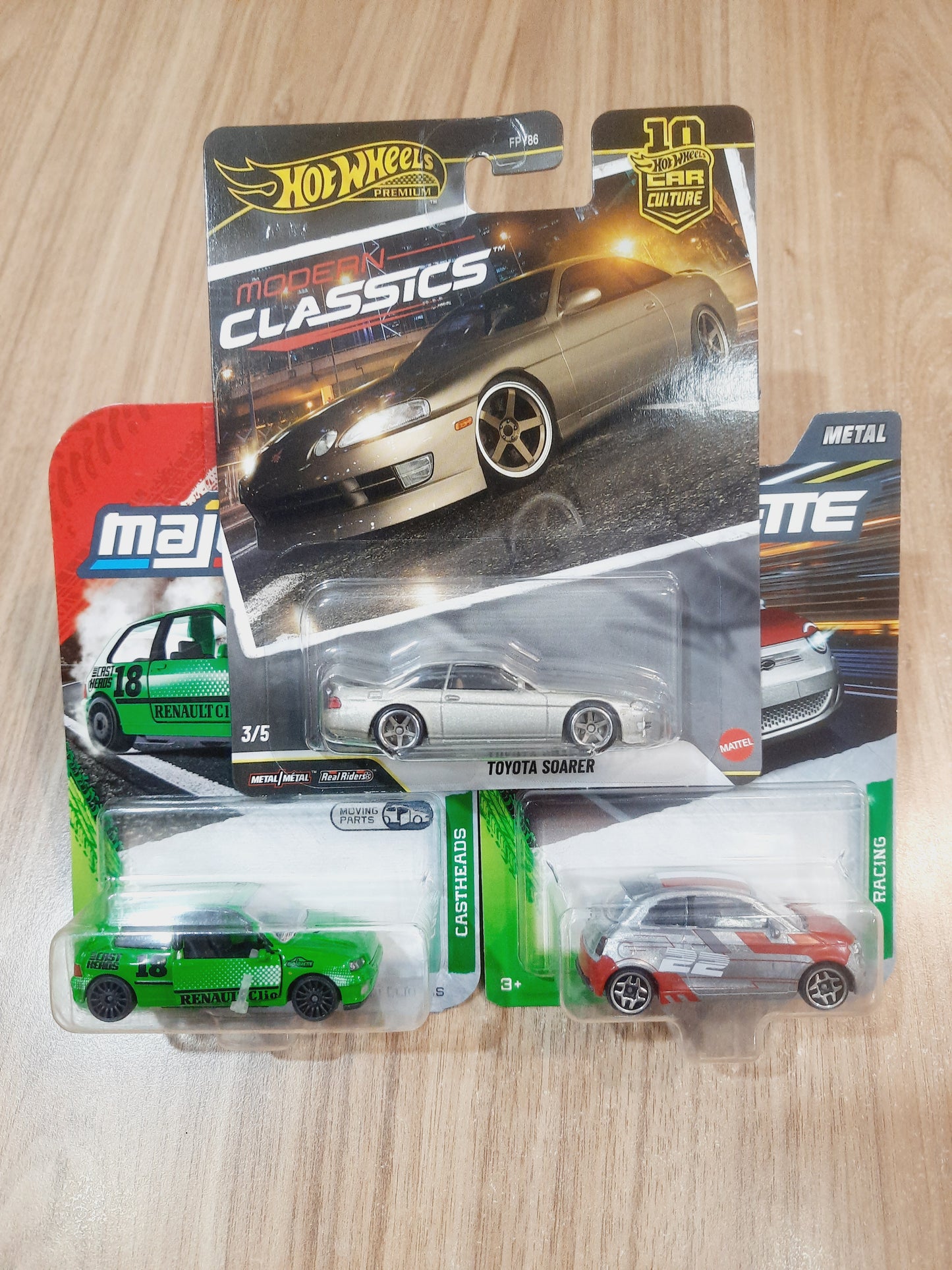 Hot Wheels & Majorette Combo pack of 3