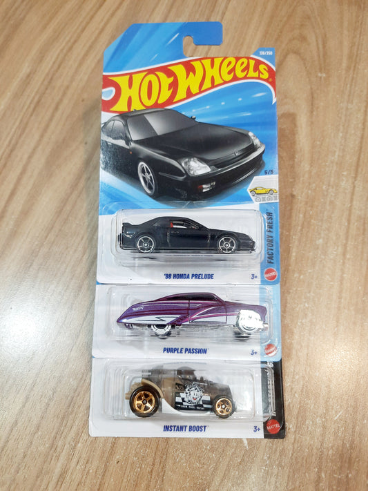 Hot Wheels 98 Honda Prelude, Purple Passion & Instant Boost