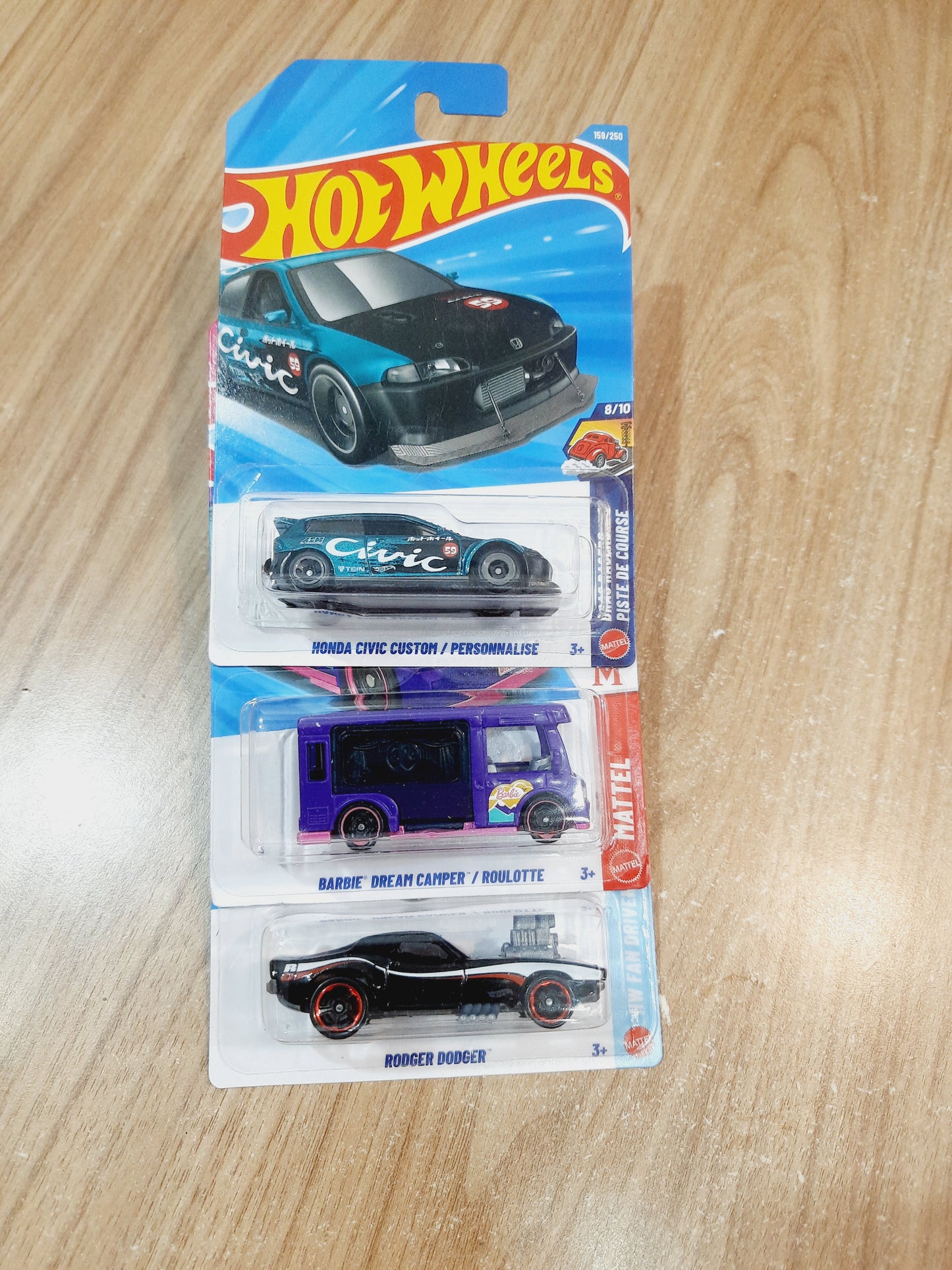 Hot Wheels Honda Civic Custom, Barbie Dream Camper & Rodger Dodger