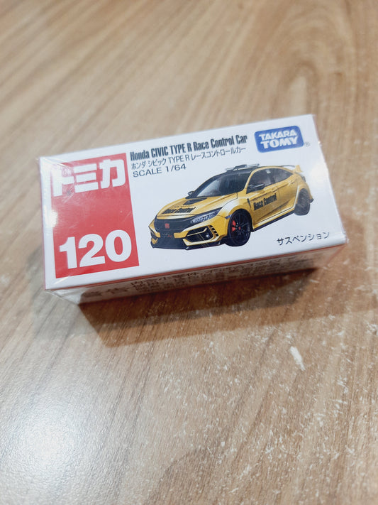 Tomica Honda Civic Type R Race Control Car 1:64 TAKARA TOMY 120 Diecast Scale Model Car