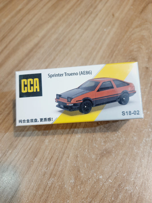 CCA Sprinter Trueno AE86 1:64 Diecast Scale Model Car JDM Collectible Miniature