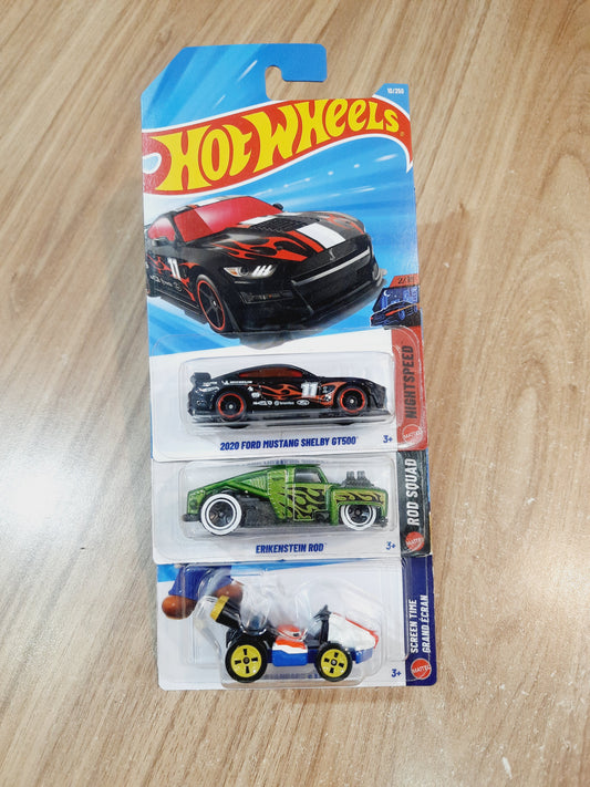 Hot Wheels 2020 Ford Mustang Shelby GT500, Erikenstein Rod & Standard Kart