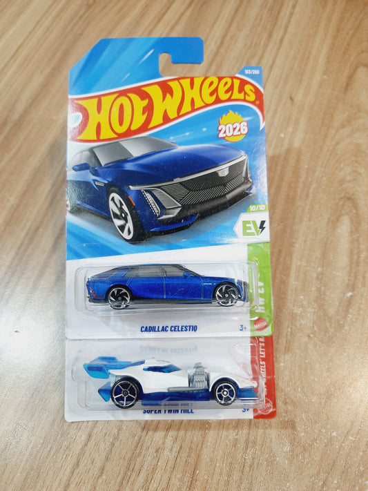 Hot Wheels Cadillac Celestiq & Super Twin Mill