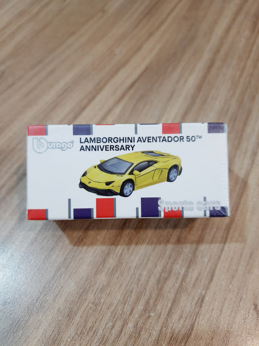 Bburago Lamborghini Aventador 50th Anniversary 1:64 Licensed Diecast Scale Model Car