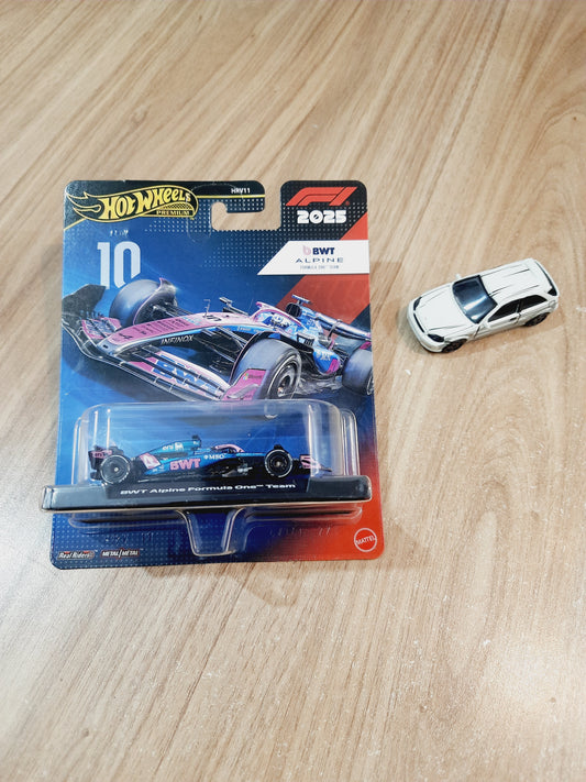 Hot Wheels Premium Formula 1 2025 Bwt Alpine Formula One Team #10 & Lose Metal Honda Civic Type R EK9