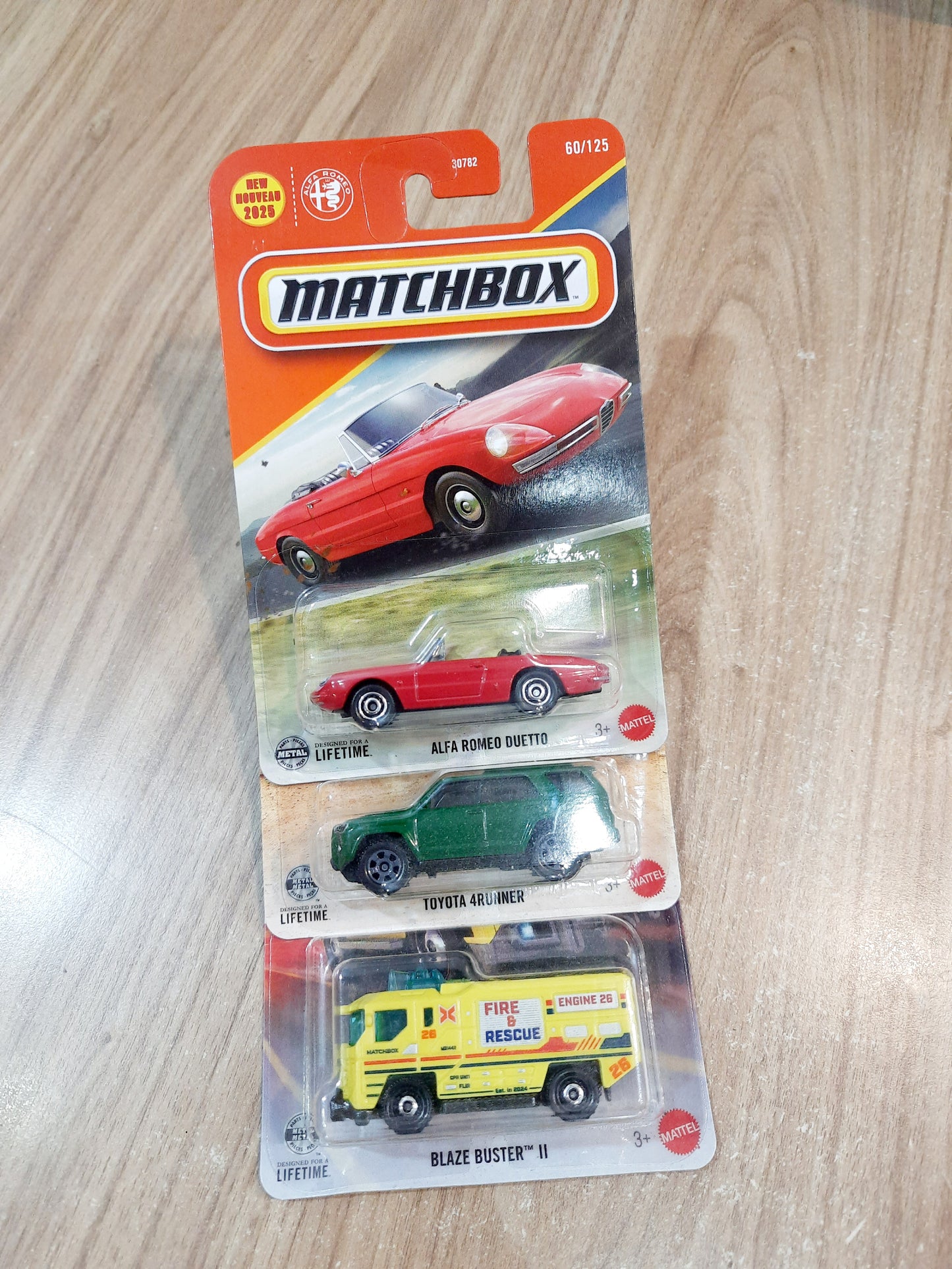 Matchbox Alfa Romeo Duetto, Toyota 4Runner & Blaze Buster ll