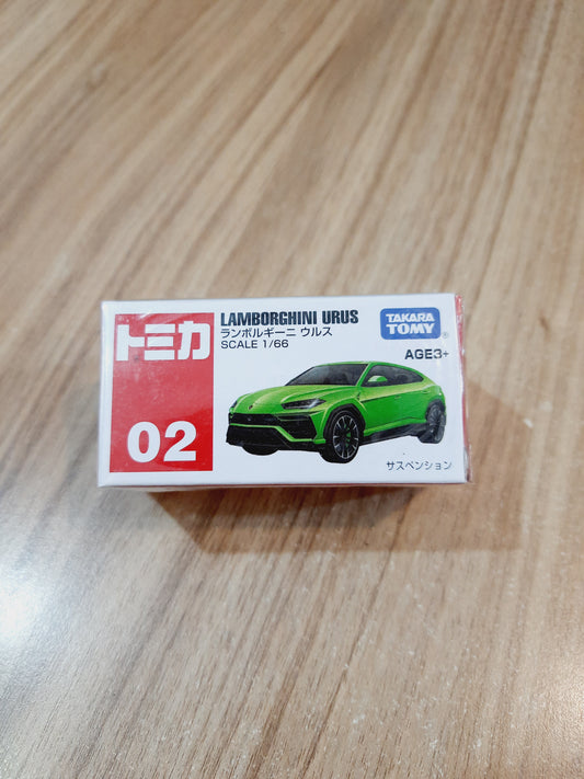 Tomica Lamborghini Urus 02 TAKARA TOMY 1:66 Diecast Scale Model Car
