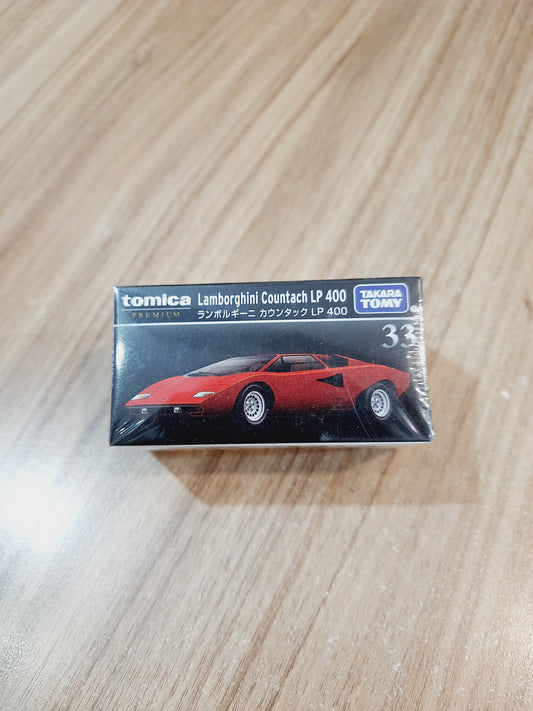 Tomica Premium Lamborghini Countach LP400 No 33 Diecast Scale Model Car Front View
