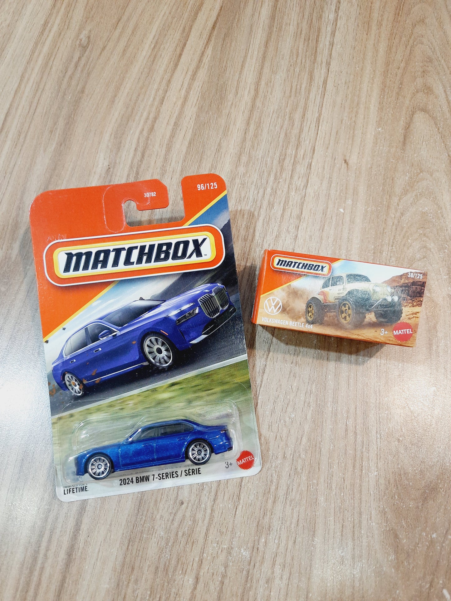 Matchbox 2024 BMW 7 Series & Volkswagen Beetle 4x4 Diecast Scale Model