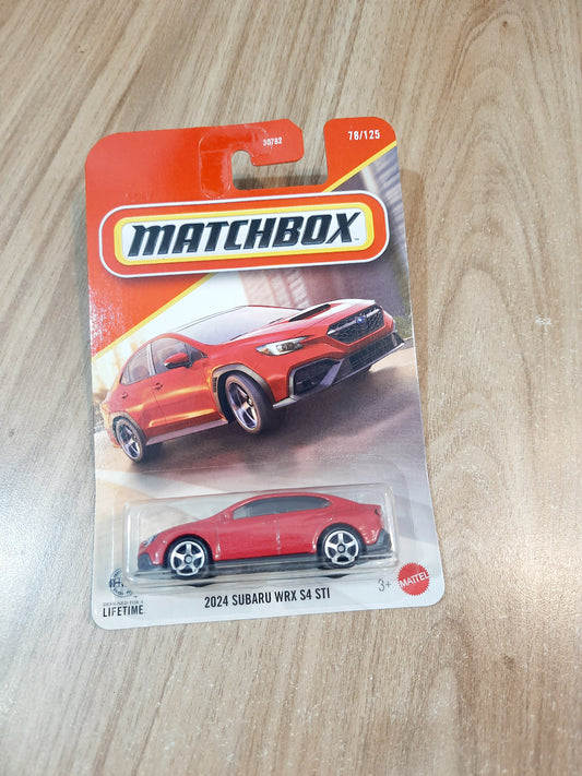 Matchbox 2024 Subaru WRX S4 STI Diecast Scale Model