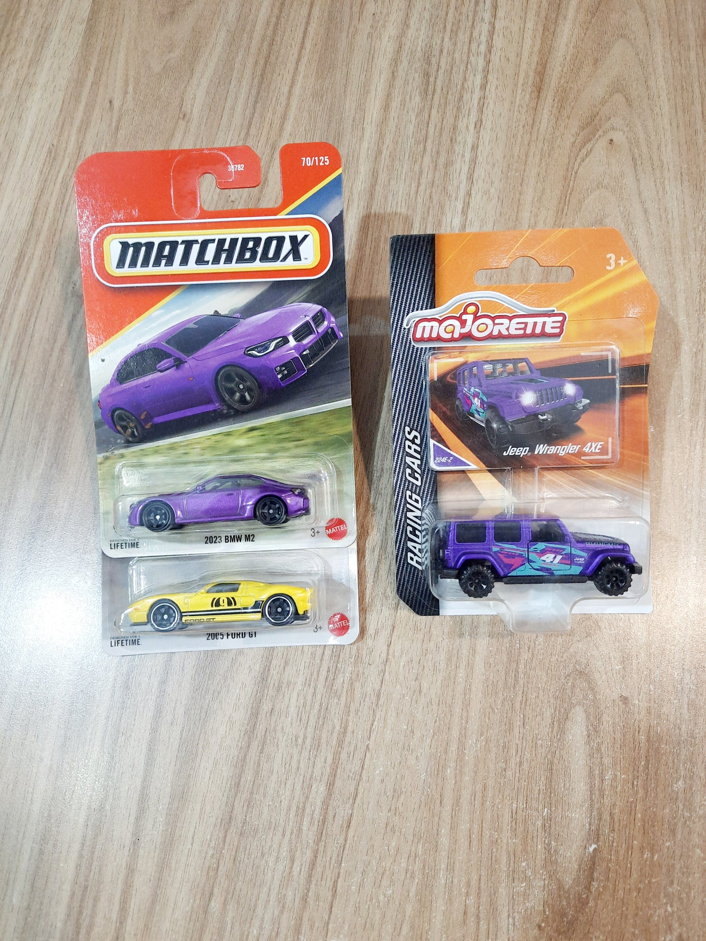 Matchbox 2023 BMW M2, 2005 Ford GT & Majorette Combo