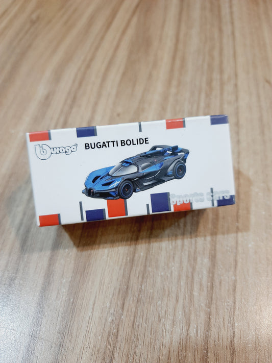Bburago Bugatti Bolide Blue 1:64 Licensed Diecast Scale Model Car