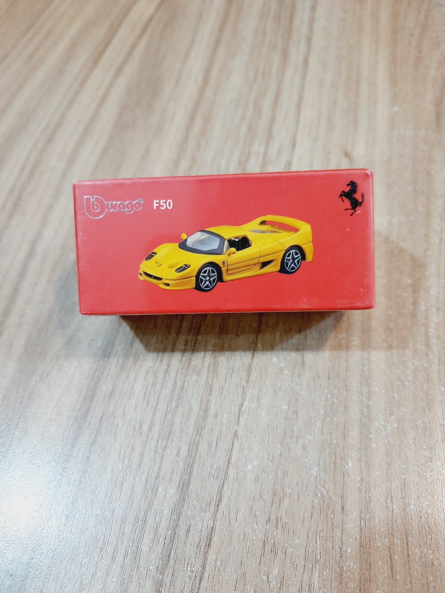 Bburago F50 1:64 Licensed Diecast Scale Model Car (Yellow)