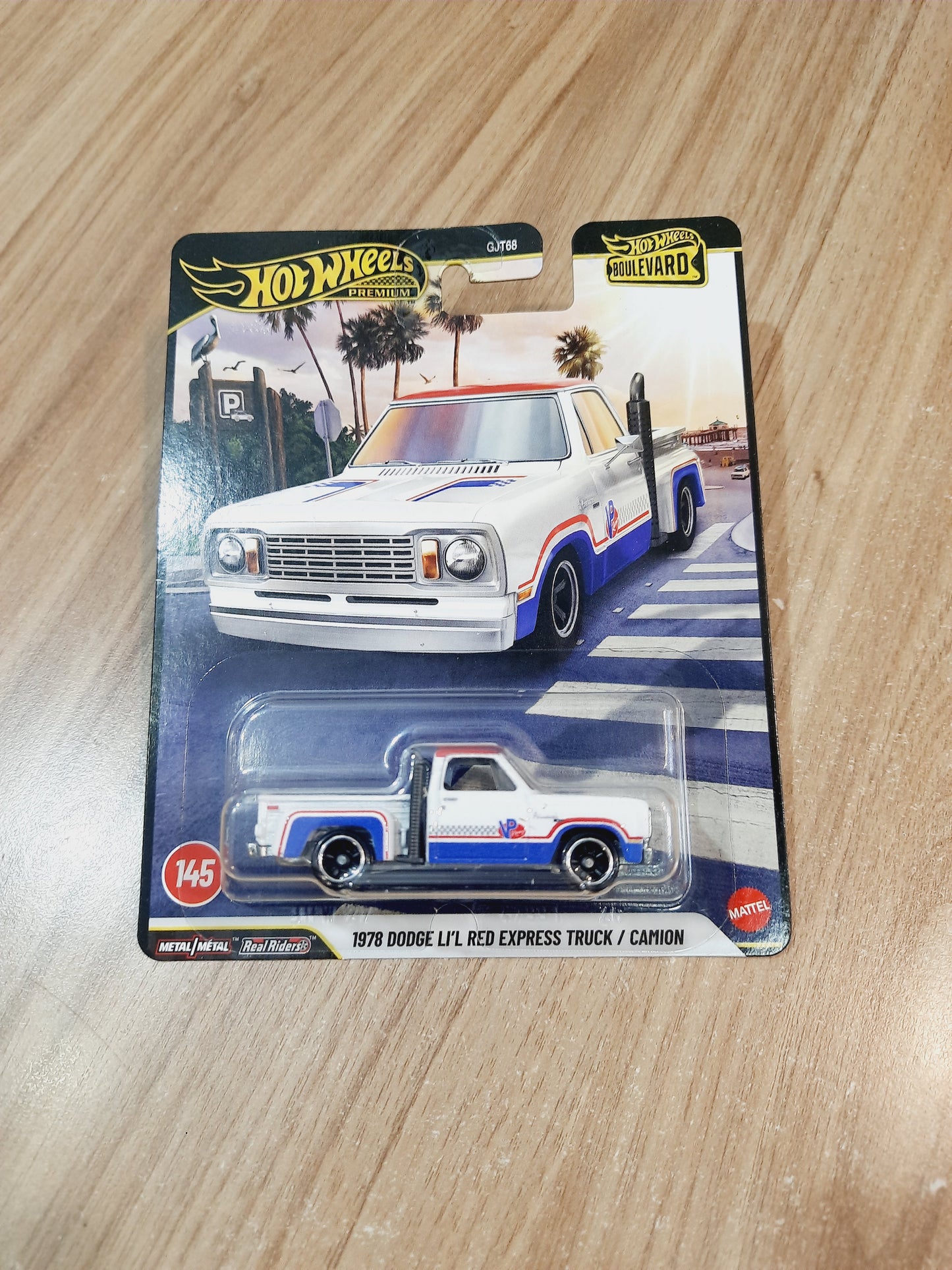 IMPORTED Hot Wheels Premium 1978 Dodge Li'l Red Express Truck GJT68 Boulevard