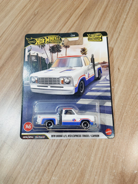 IMPORTED Hot Wheels Premium 1978 Dodge Li'l Red Express Truck GJT68 Boulevard