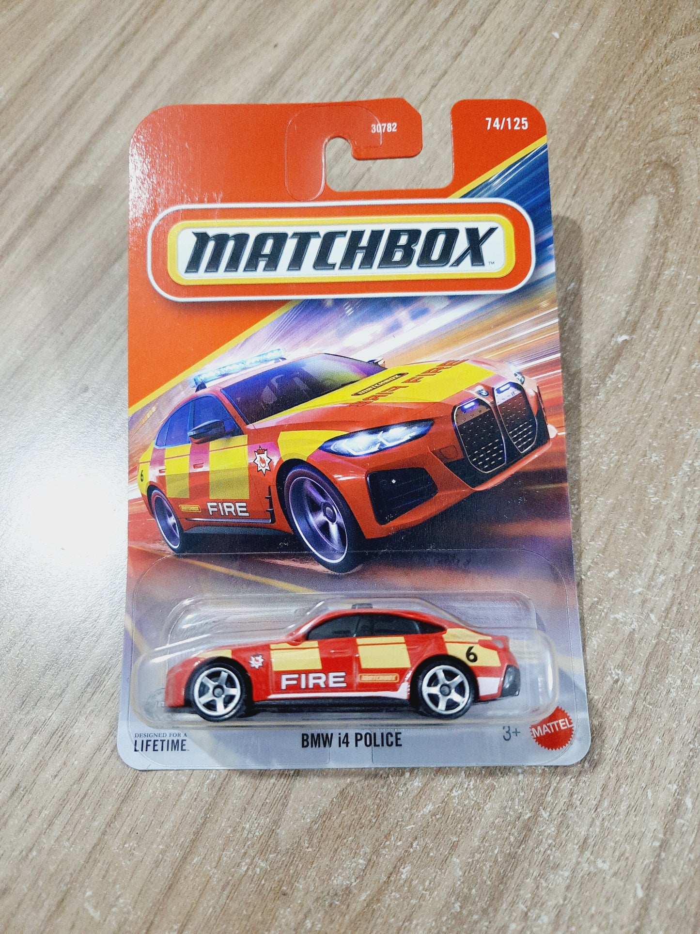 Matchbox BMW i4 Police Diecast Scale Model
