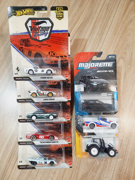 Hot Wheels Vintage Racing Premium & Majorette Combo Pack
