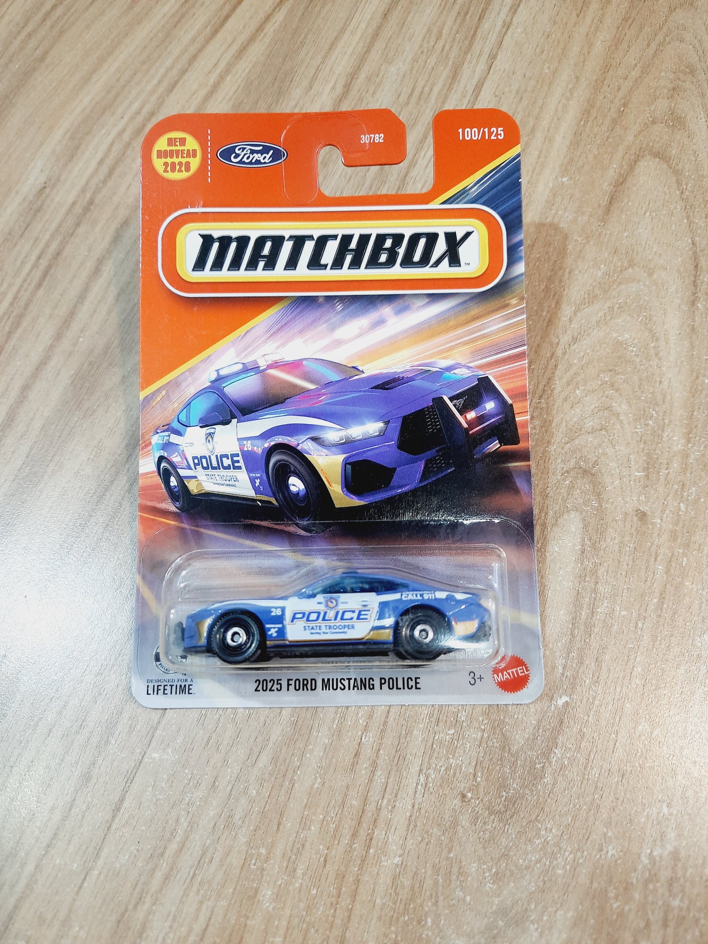 Matchbox 2025 Ford Mustang Police Diecast Scale Model