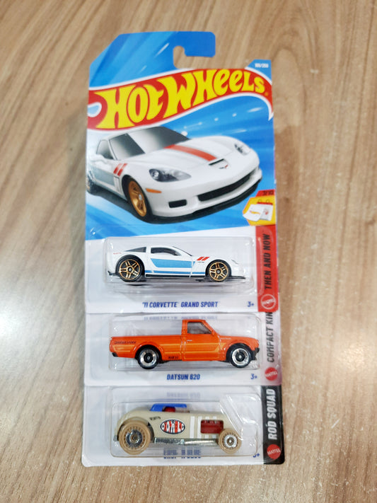 Hot Wheels 11 Corvette Grand Sport, Datsun 620 & Chop N Bloc