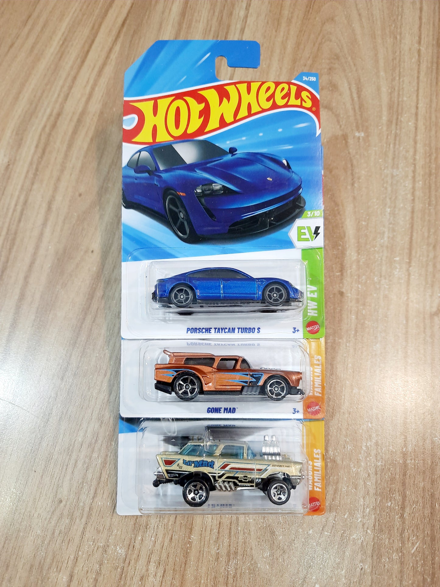 Hot Wheels Porsche Taycan Turbo S, Gone Mad & Lil Mad
